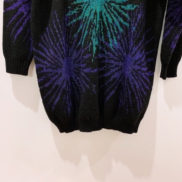 Unique Vintage Oversize Fireworks Sweater - Picture 5 of 6